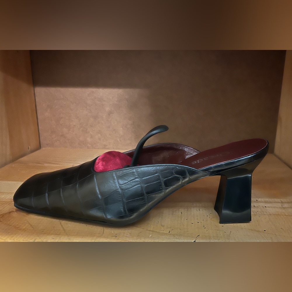 Vintage Orcade Black Italian Leather Shoes